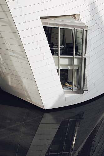 louis vuitton foundation closeup photo of open window paris